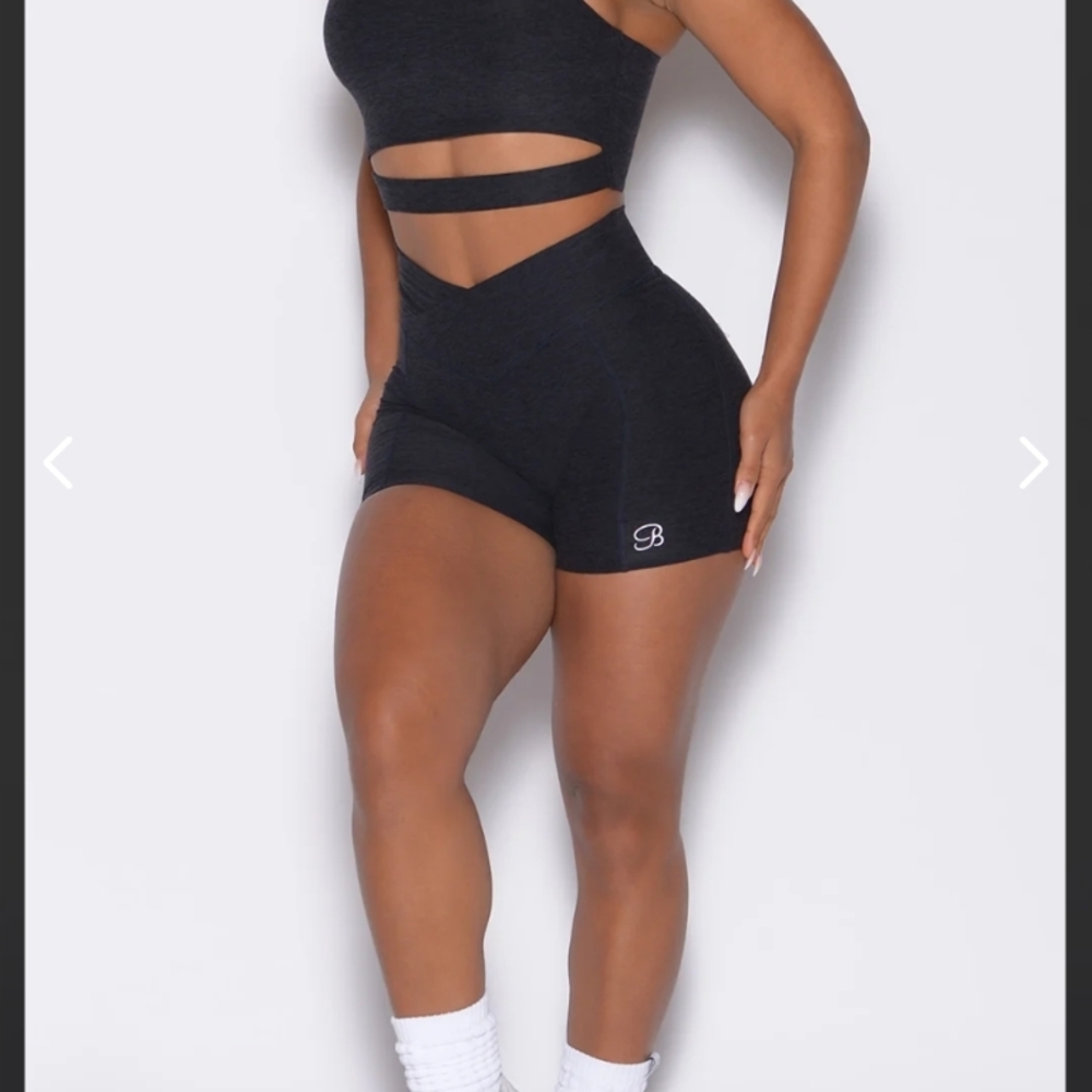 Bombshell Sportswear Dark Gray Athletic Shorts